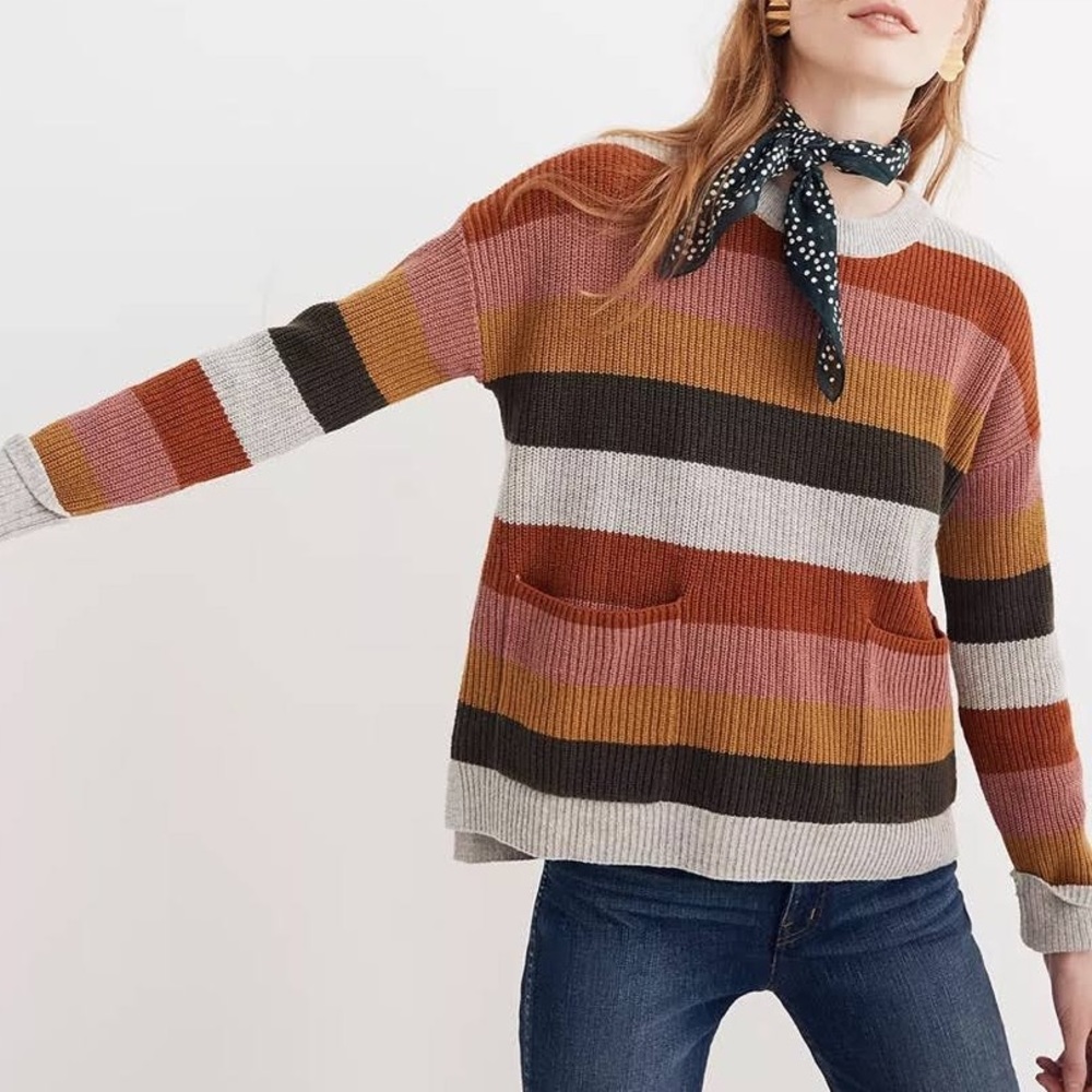 Madewell Patch Pocket Pullover Sweater
